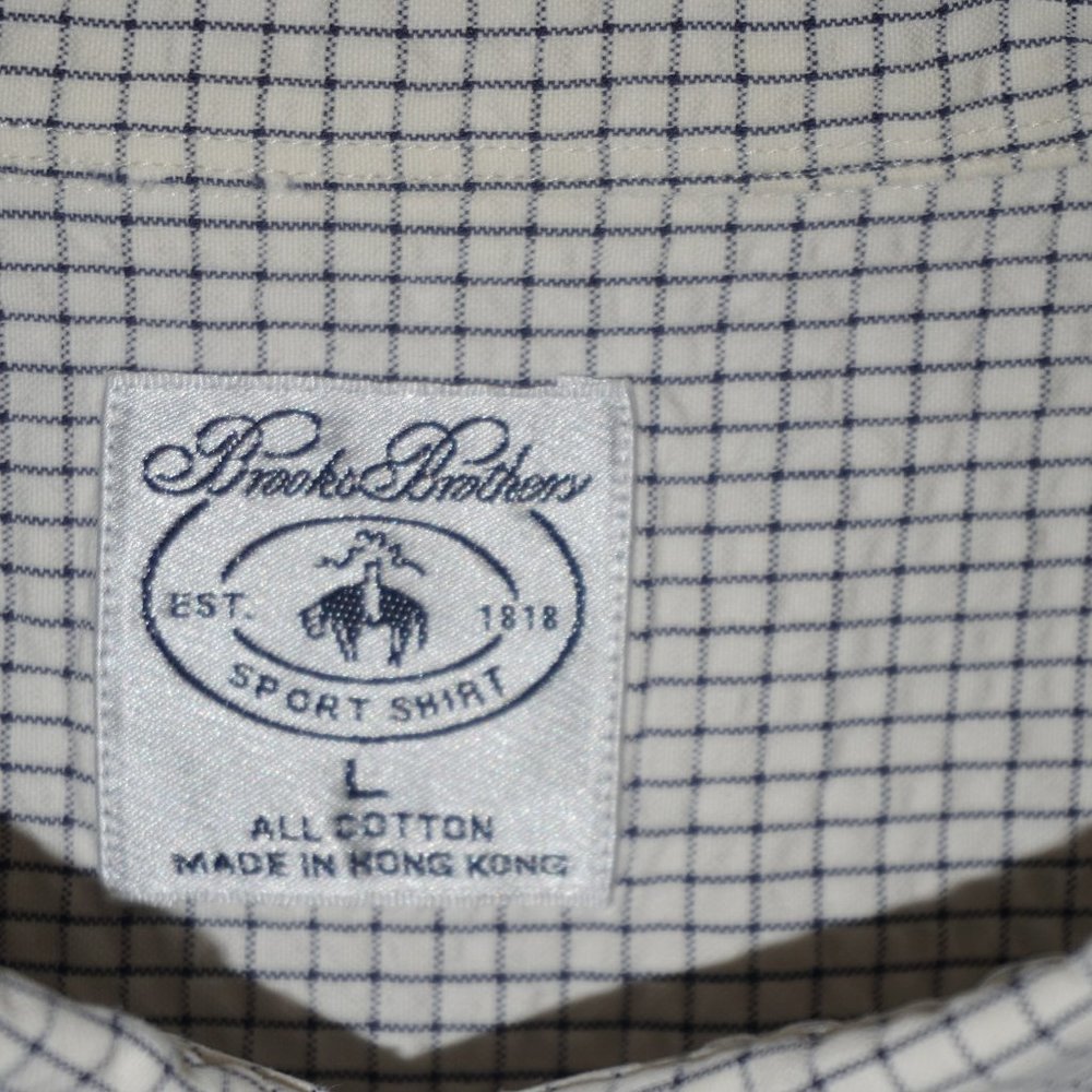 Brooks Brothers BW Checked Seersucker Short Sleeve